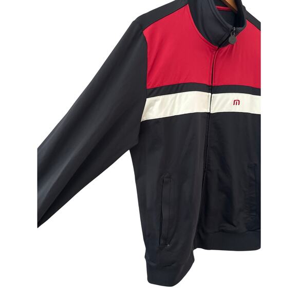 Travis Mathew Full Zip Colorblok Hartigan Jacket Black Size Medium - Picture 9 of 14